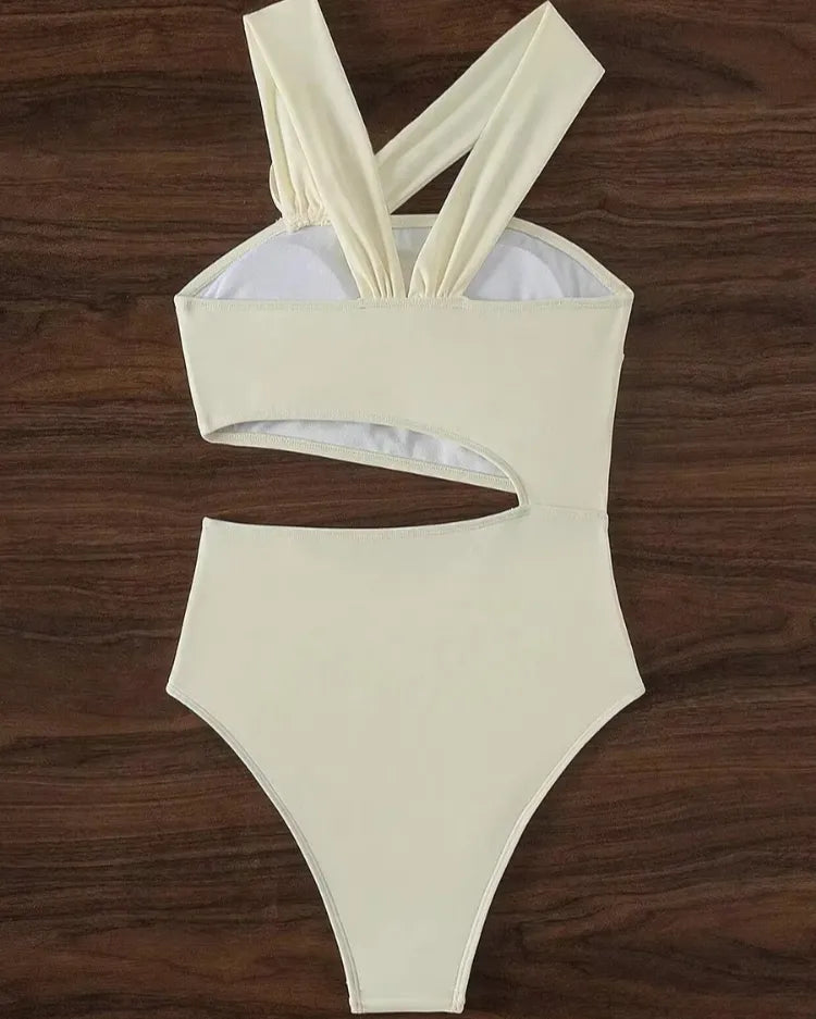 Asymmetric Cut-Out One-Piece