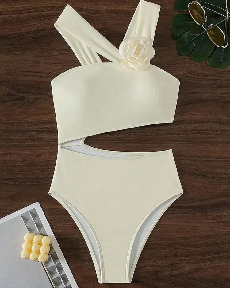 Asymmetric Cut-Out One-Piece