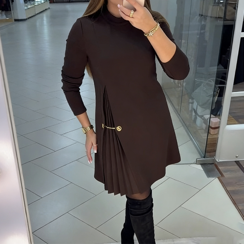 Asymmetric Pleated Dress