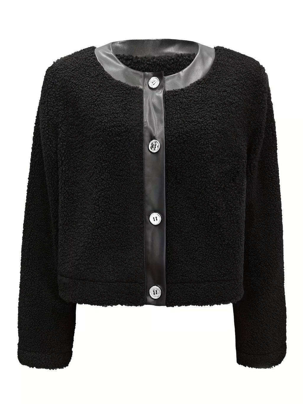 Amanda | Teddy Bear Button Up Jacket