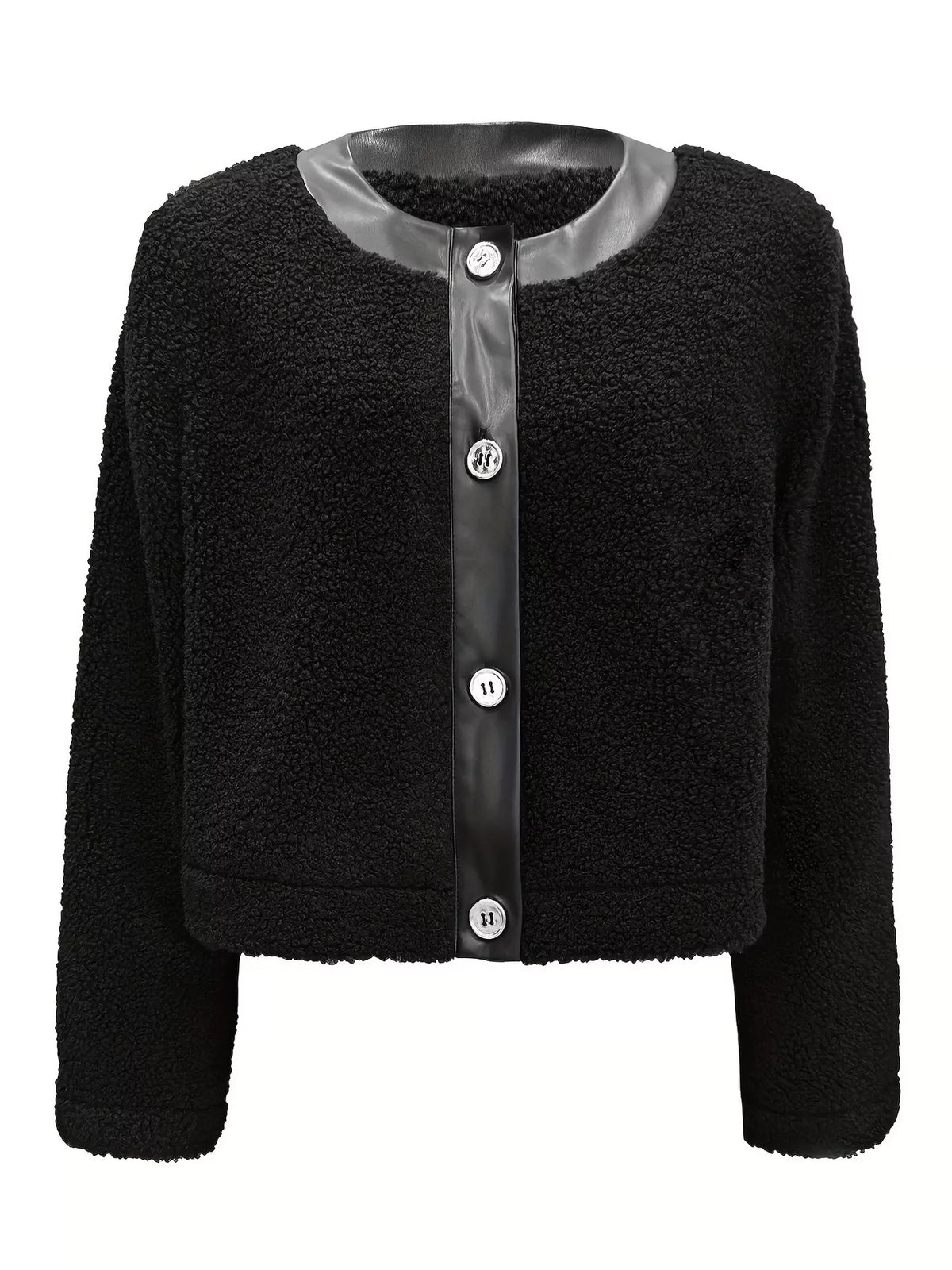 Amanda | Teddy Bear Button Up Jacket