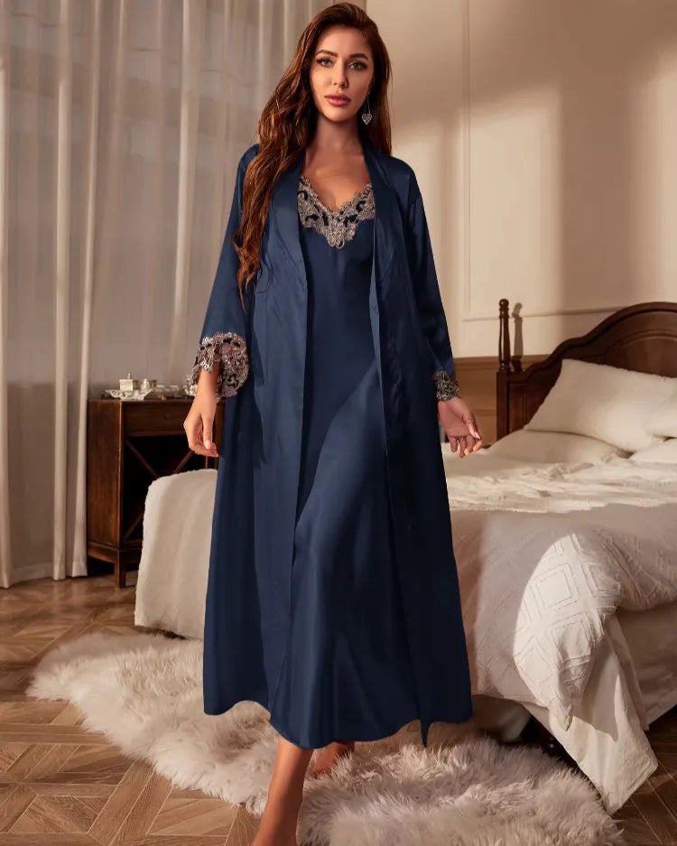Contrast Lace Loungewear Set