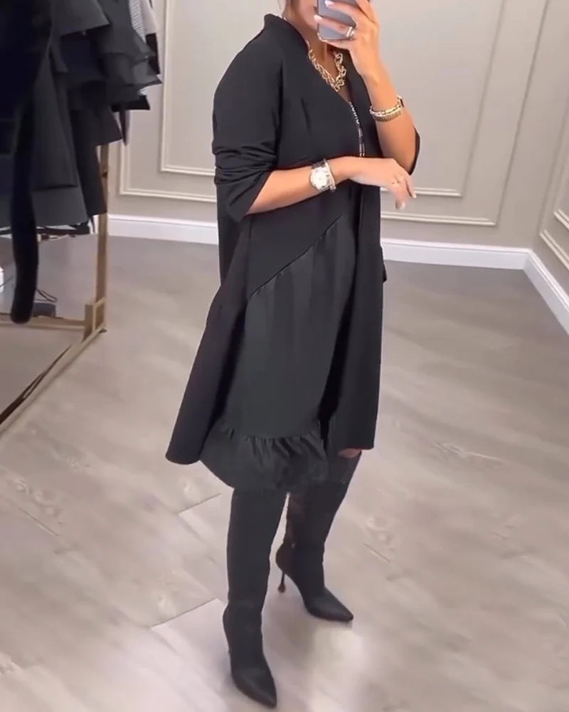 Coralie - A-Line V-Neck Dress