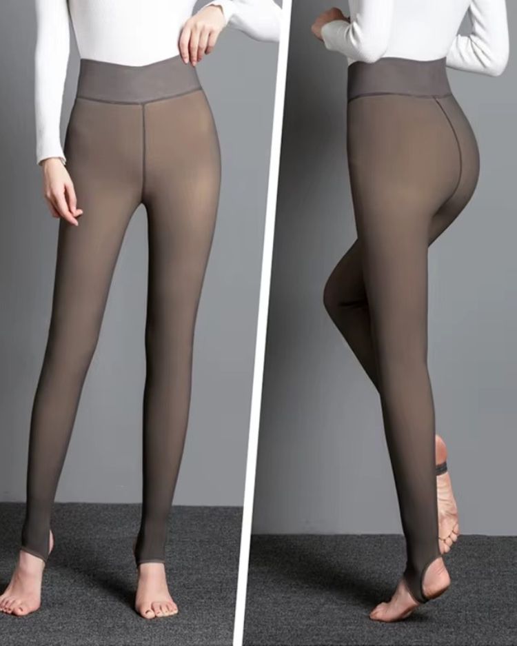 Fleece-Lined Illusion Tights