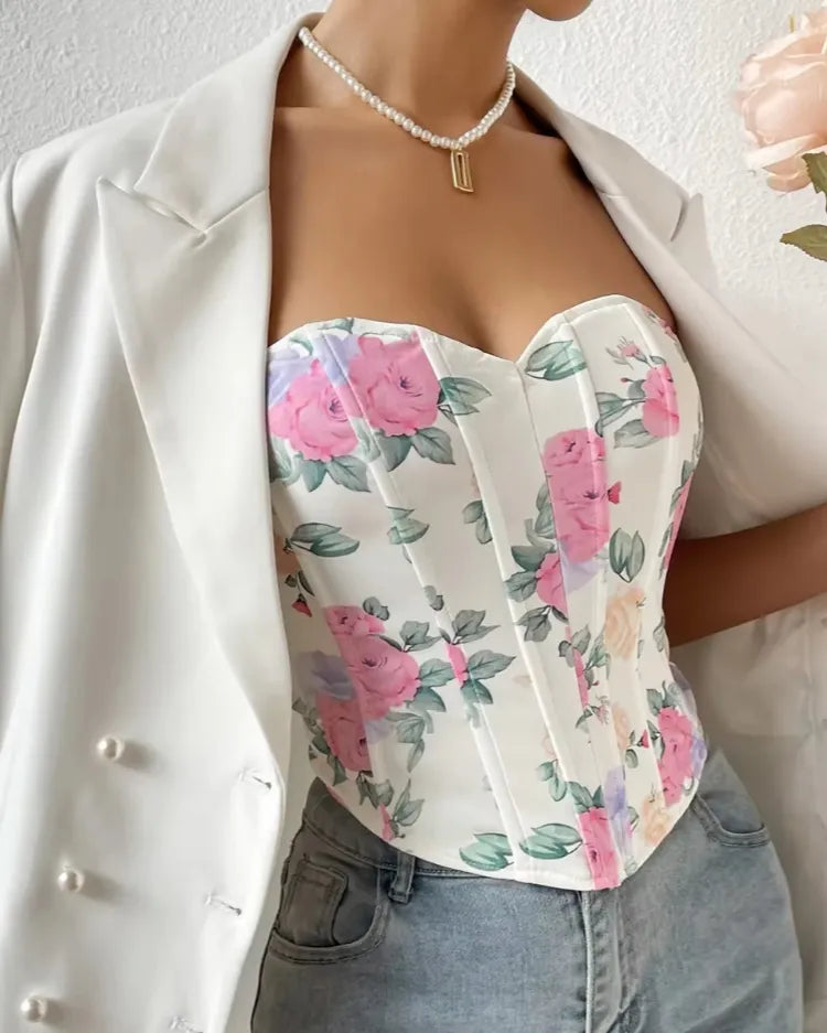 Floral Corset Top