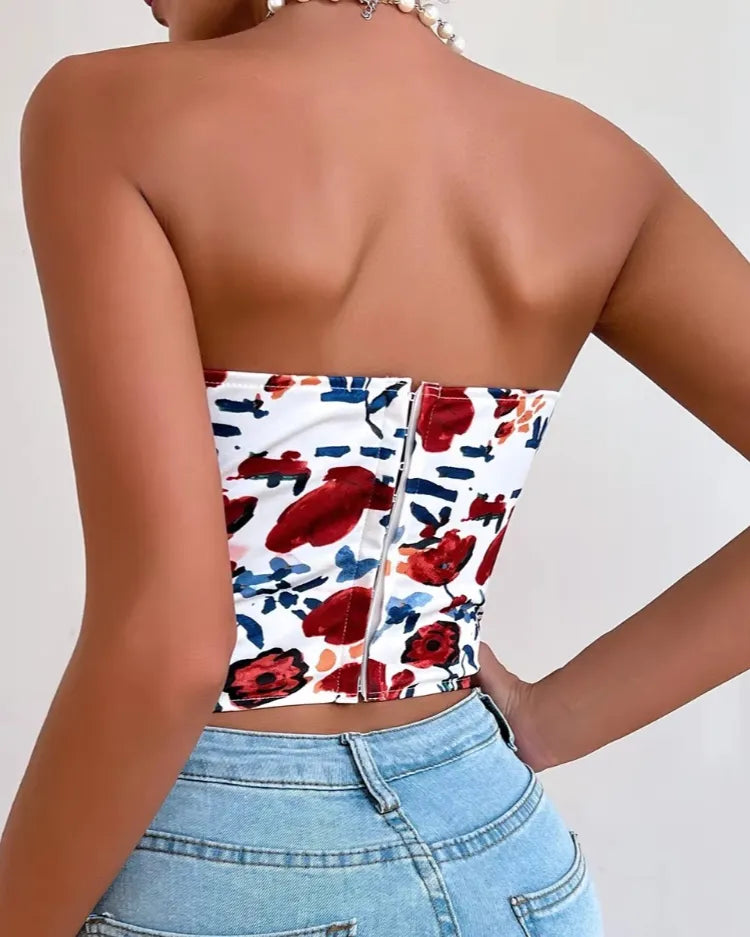Floral Corset Top