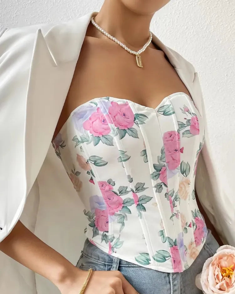 Floral Corset Top