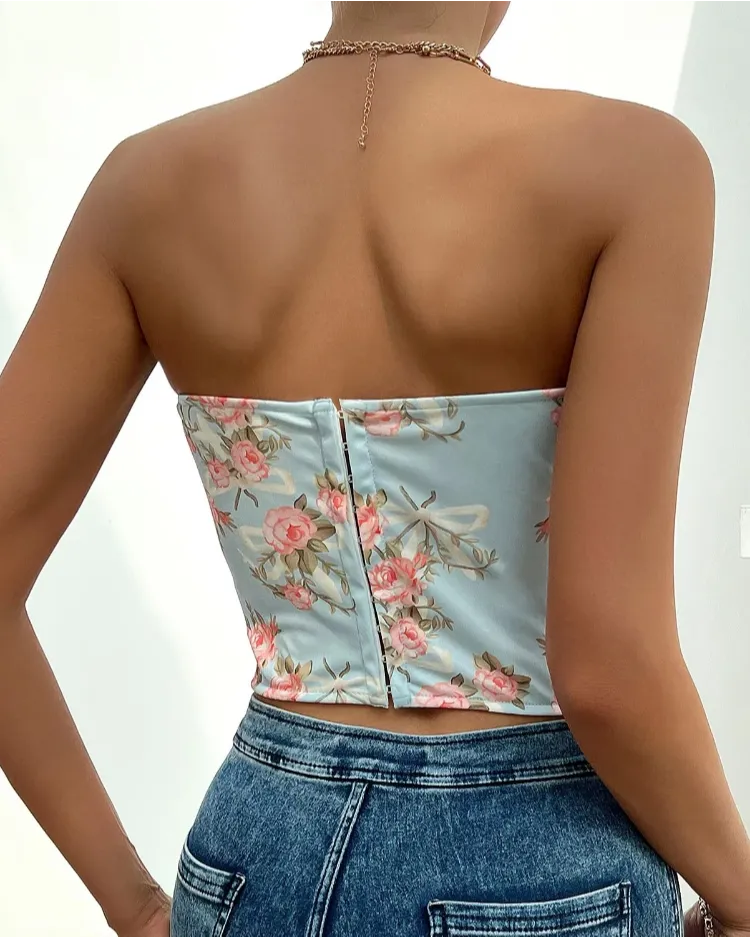 Floral Corset Top