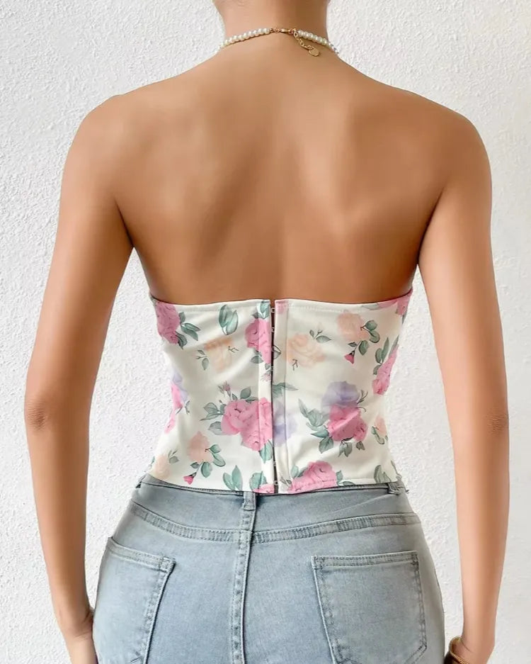 Floral Corset Top