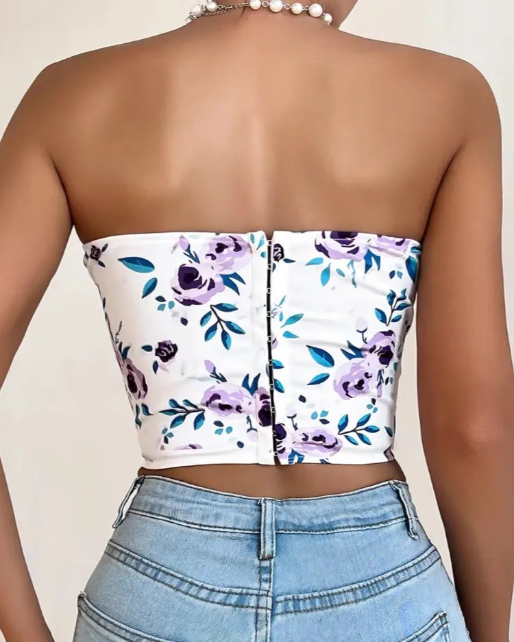 Floral Corset Top