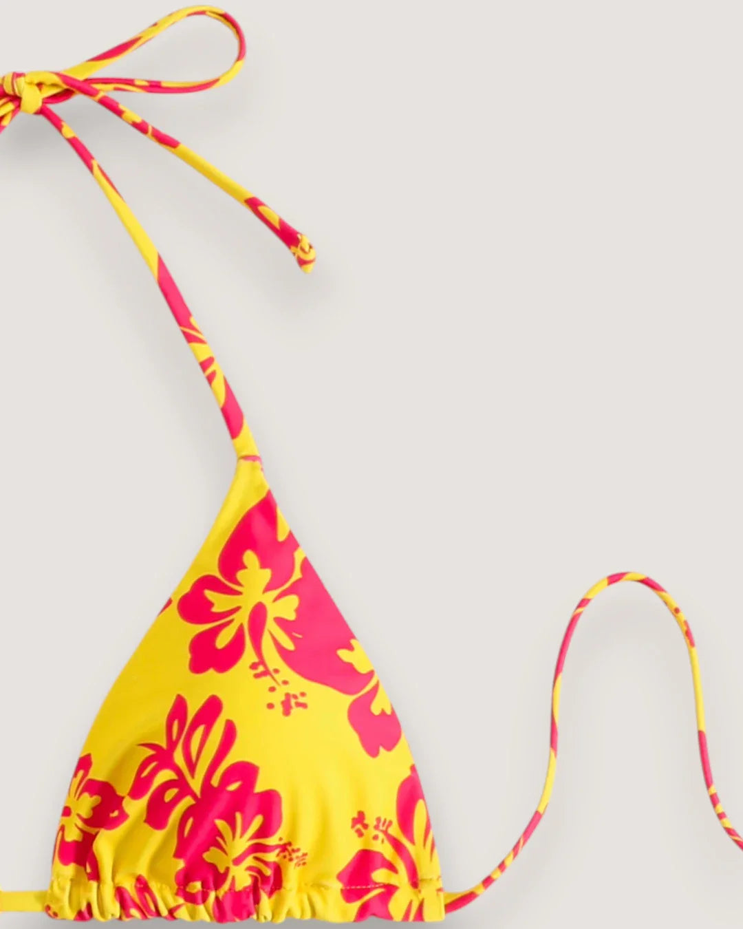 Floral Lace-Up Bikini Set