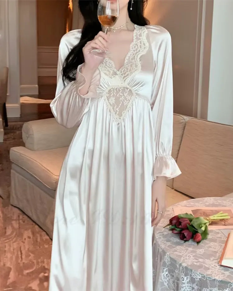 French Court Long Nightdress