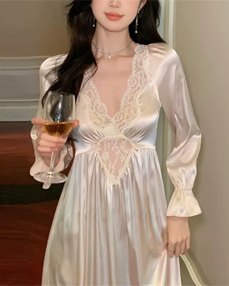 French Court Long Nightdress