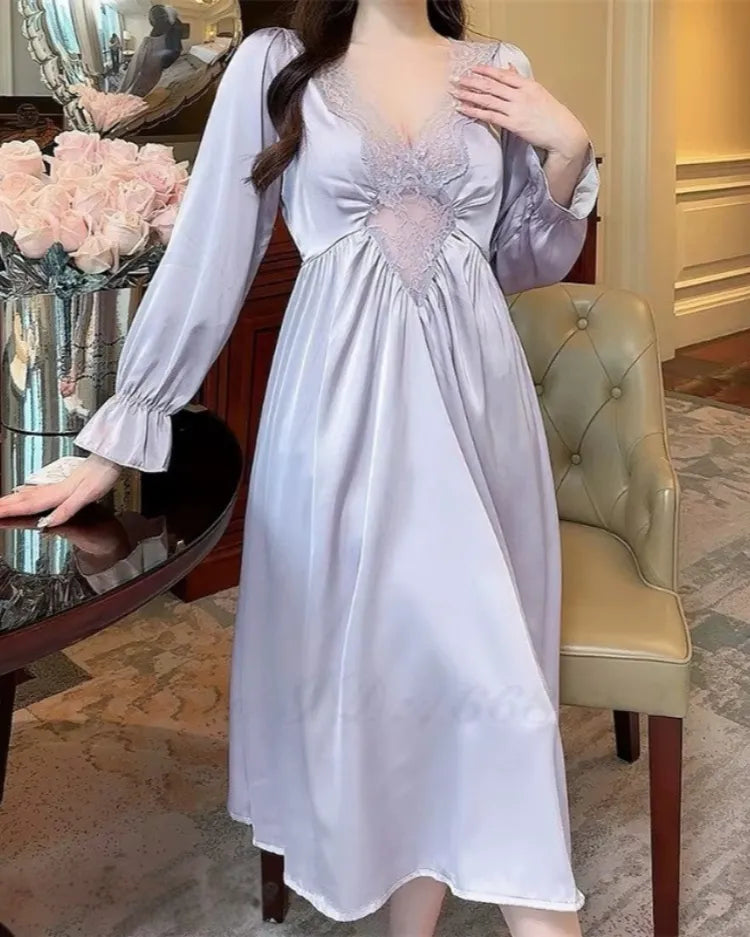 French Court Long Nightdress