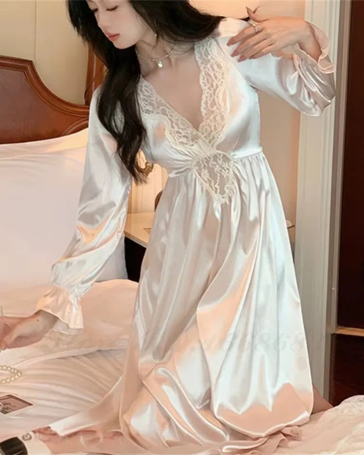 French Court Long Nightdress