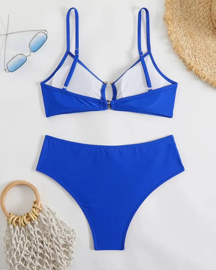 Regular-Waisted Padded Bikini Set