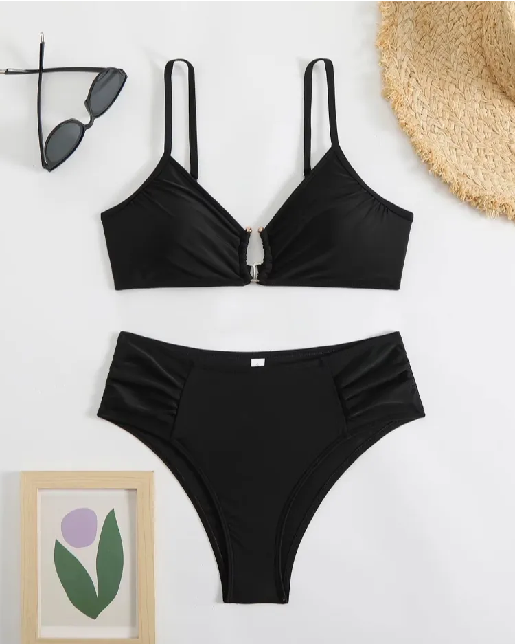 Regular-Waisted Padded Bikini Set