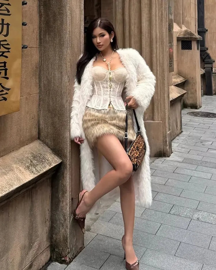 Ivory Sheer Corset Top