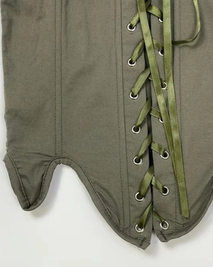 Lace-Up Corset Top