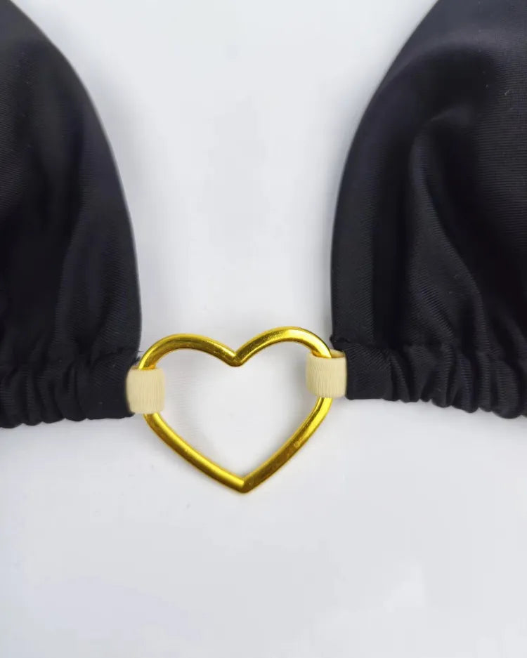 Low-Waist Lace-Up Bikini Set