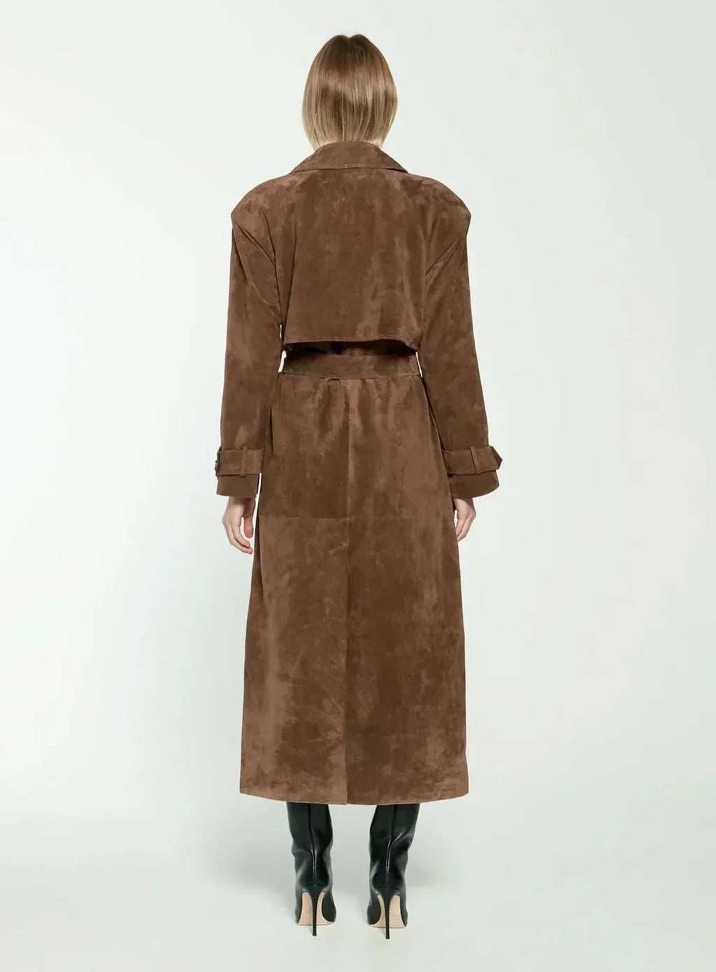 Usha - Luxurious Suede Coat