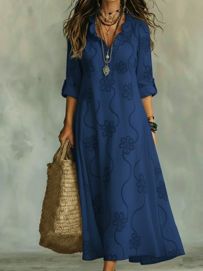 Lilou - Floral Trapeze Dress