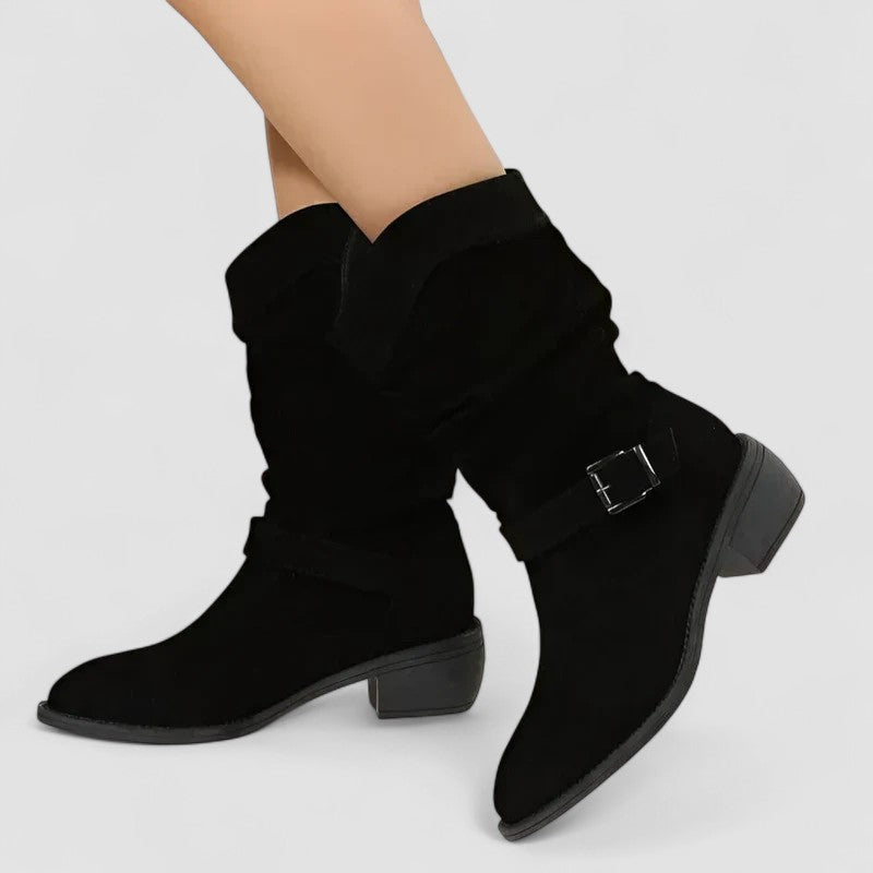 Delphine - Suede Orthopedic Ankle Boots
