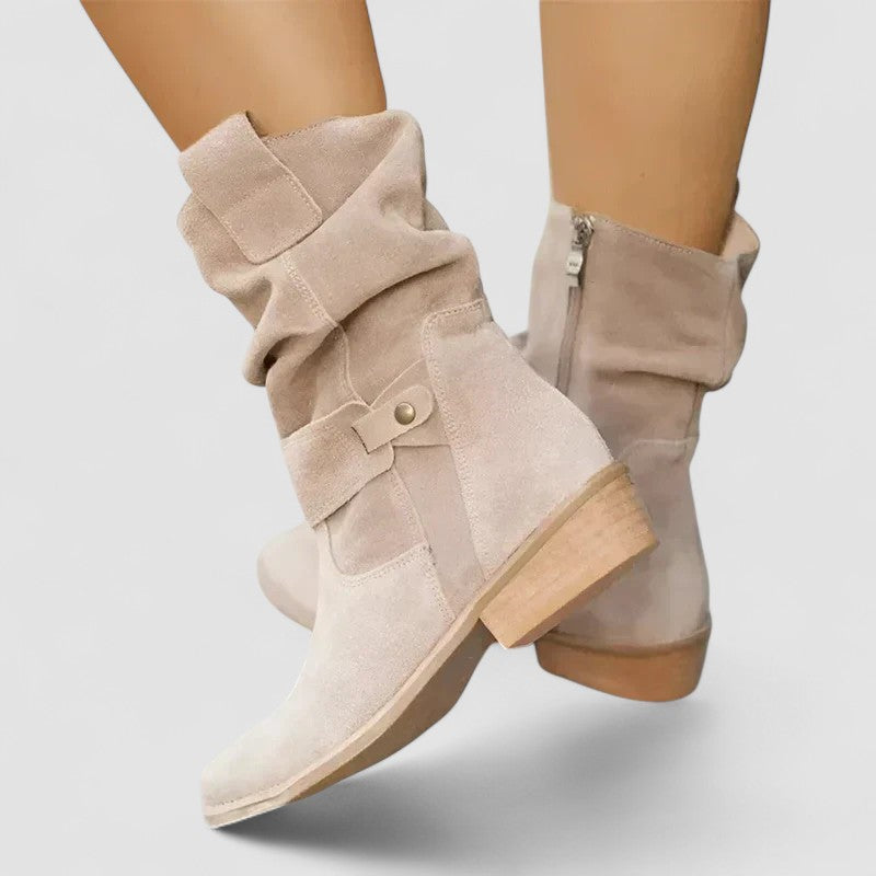 Delphine - Suede Orthopedic Ankle Boots