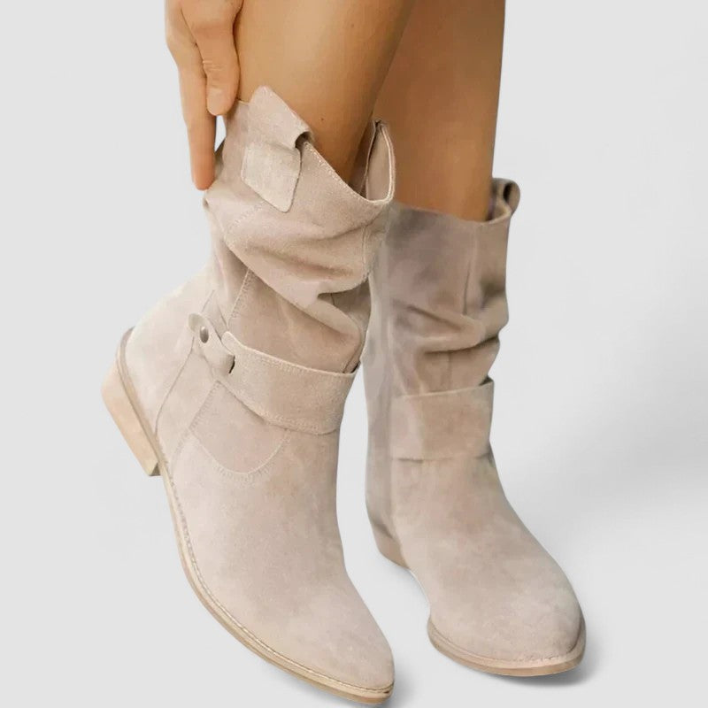 Delphine - Suede Orthopedic Ankle Boots