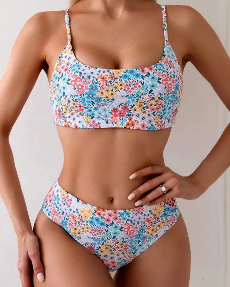 Regular-Waist Bikini Set