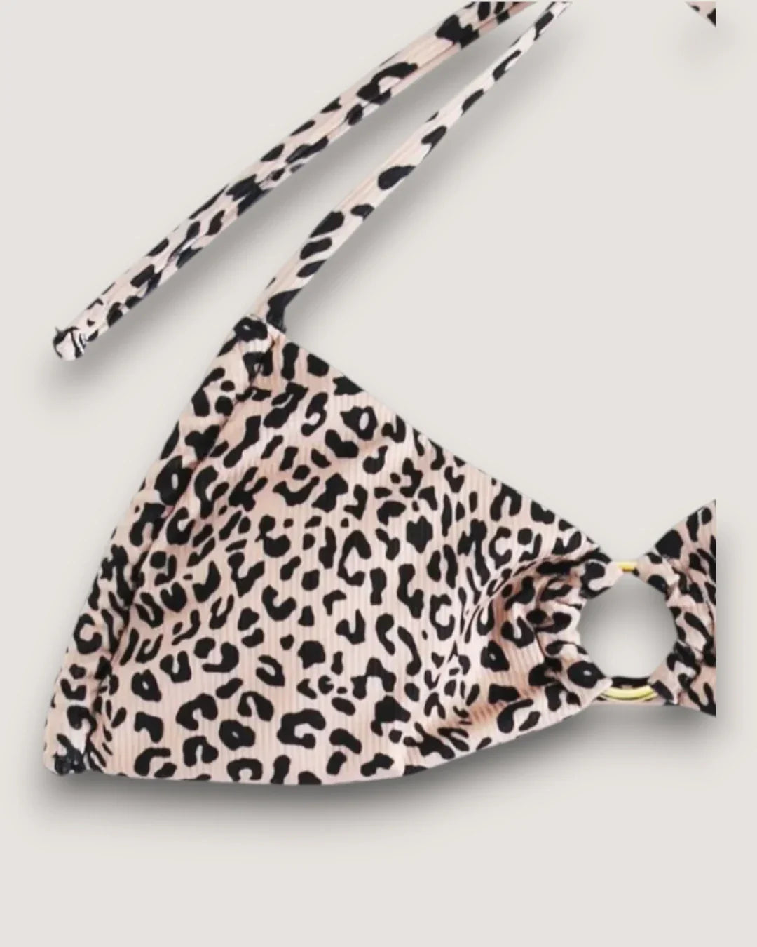 Ring-Linked Halter 3-Piece Bikini