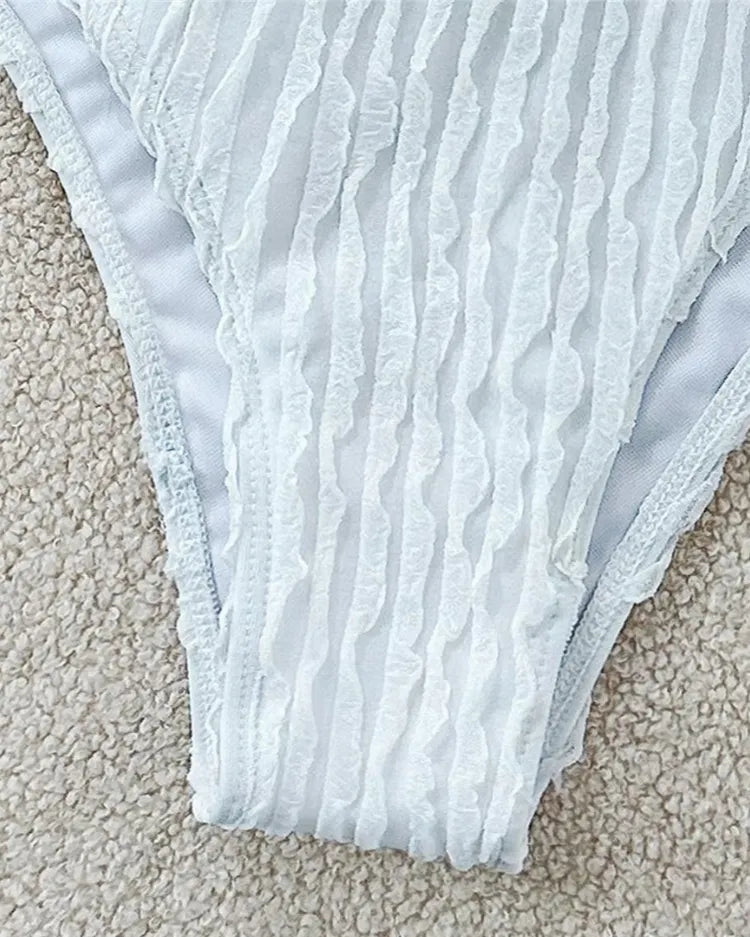 Ruched Halter Bikini Set
