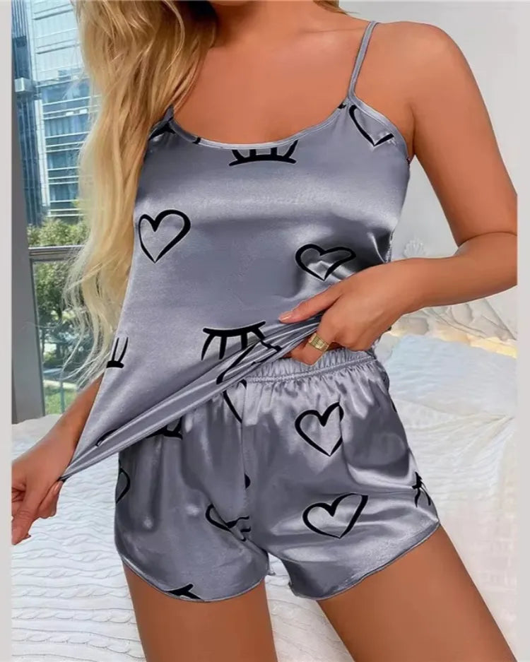 Satin Cami Pyjama Set