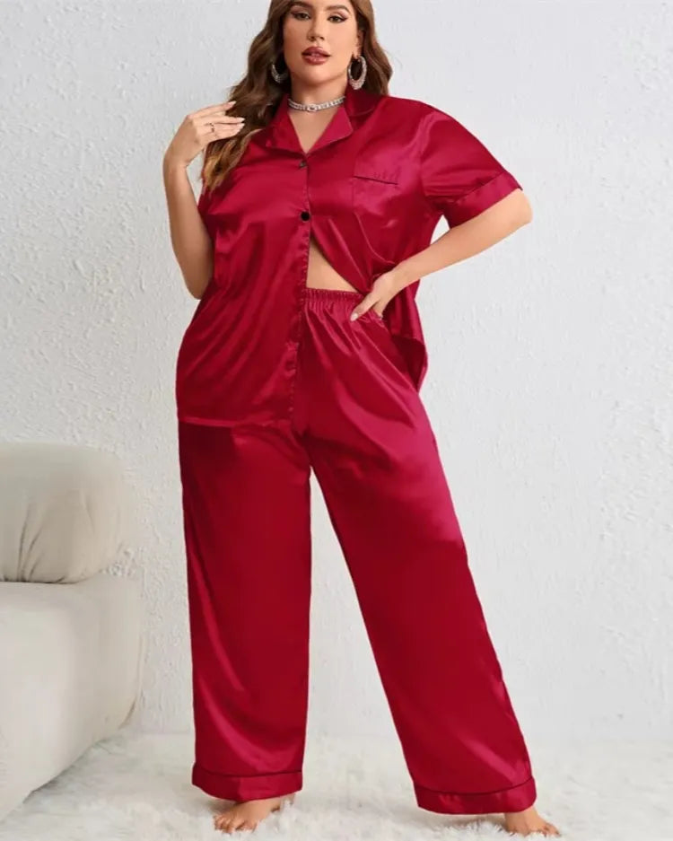 Satin Lounge Pyjama Set
