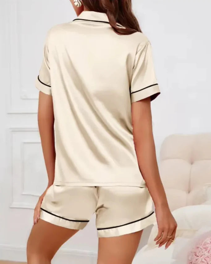 Satin Pyjama Shorts Set