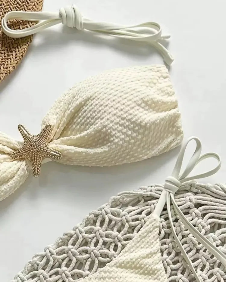 Solid Tie-Side Bikini Set