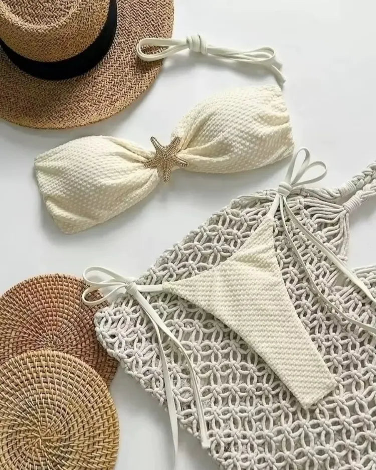 Solid Tie-Side Bikini Set