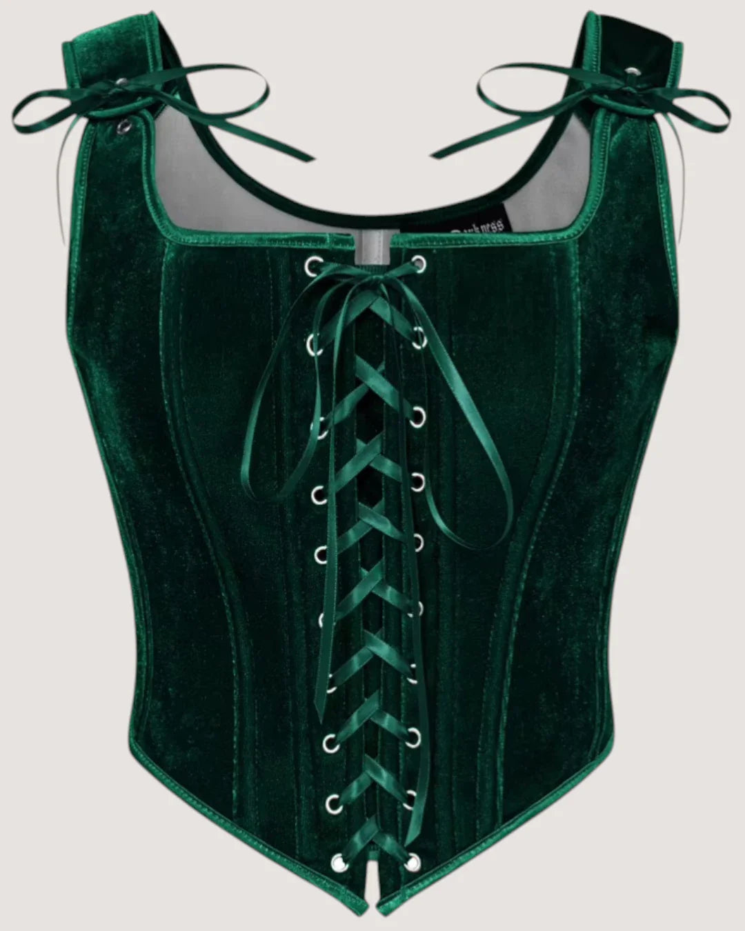 Square Neck Velvet Corset Top - Voldara