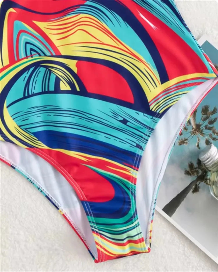Strappy Cut-Out Swimsuit