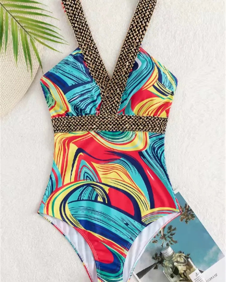 Strappy Cut-Out Swimsuit