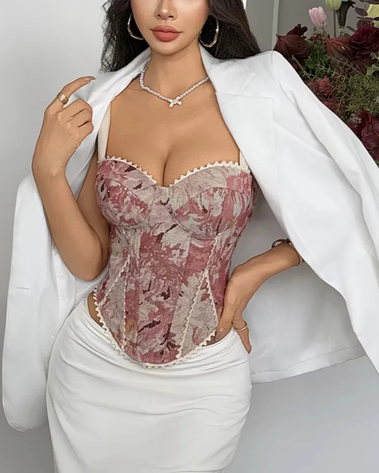 Structured Jacquard Corset
