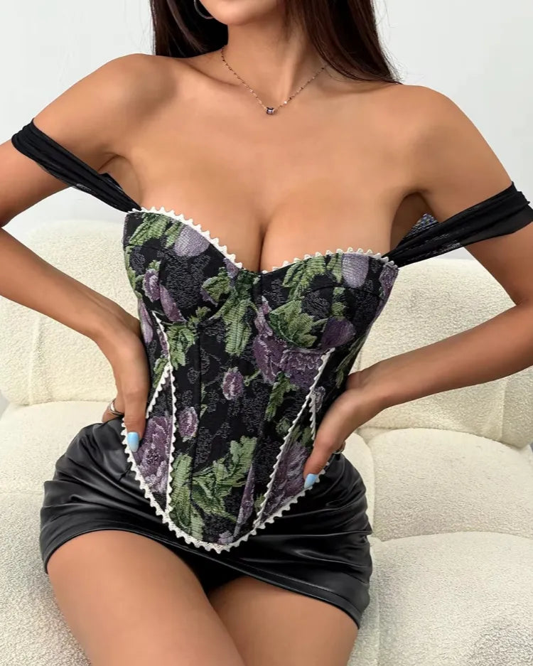 Structured Jacquard Corset