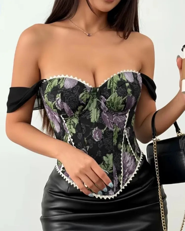 Structured Jacquard Corset