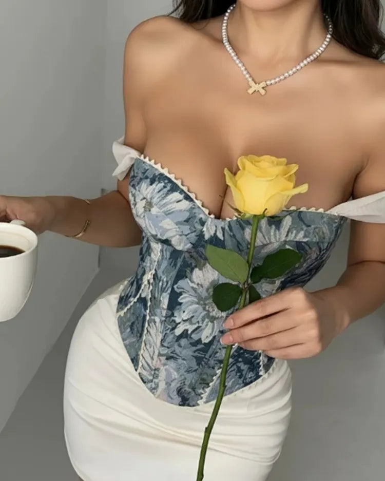 Structured Jacquard Corset
