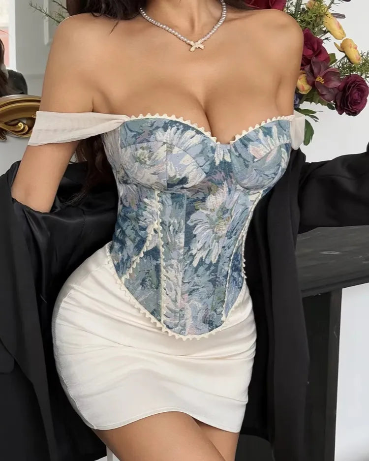 Structured Jacquard Corset