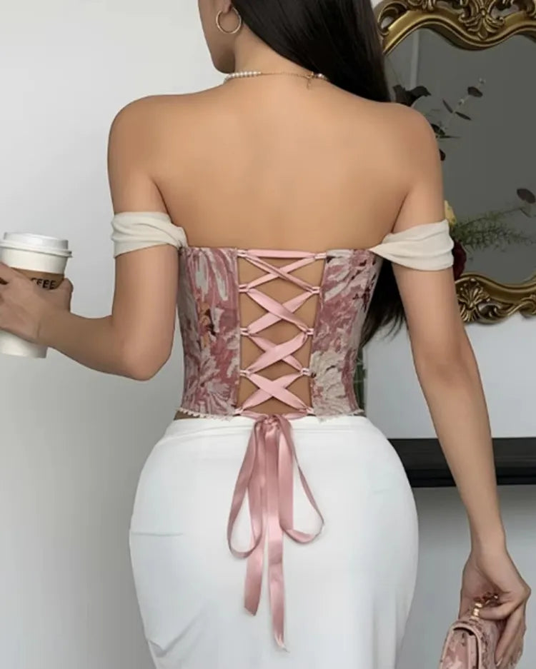 Structured Jacquard Corset