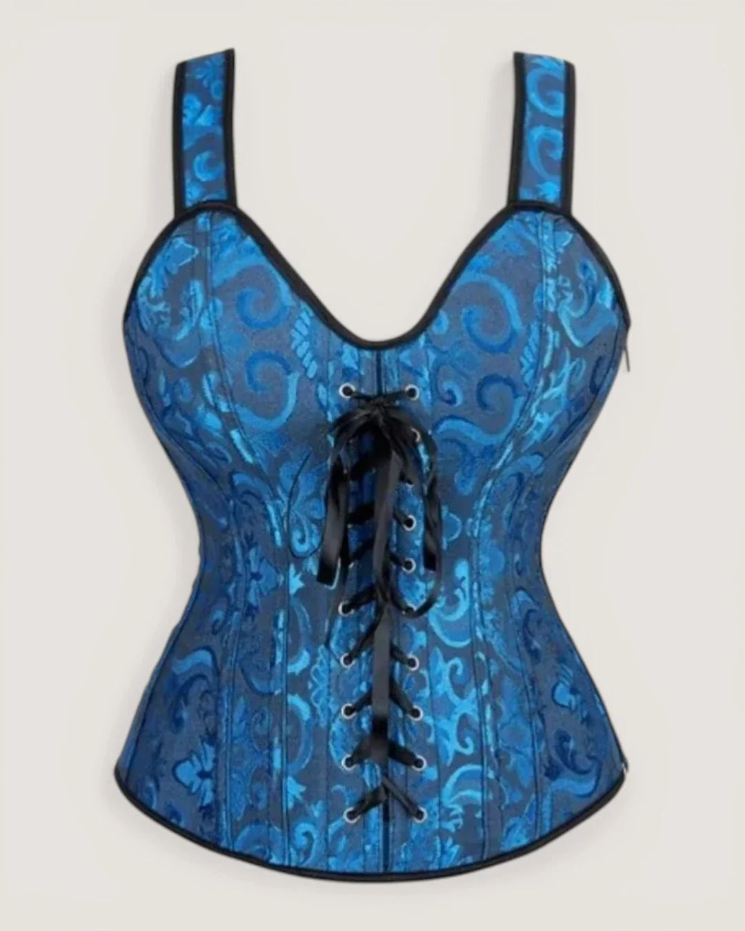 Structured Jacquard Corset Top