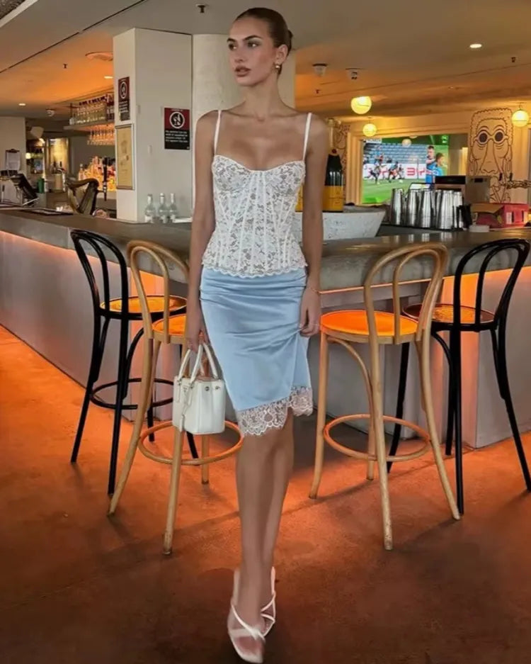 Structured Lace Corset Top