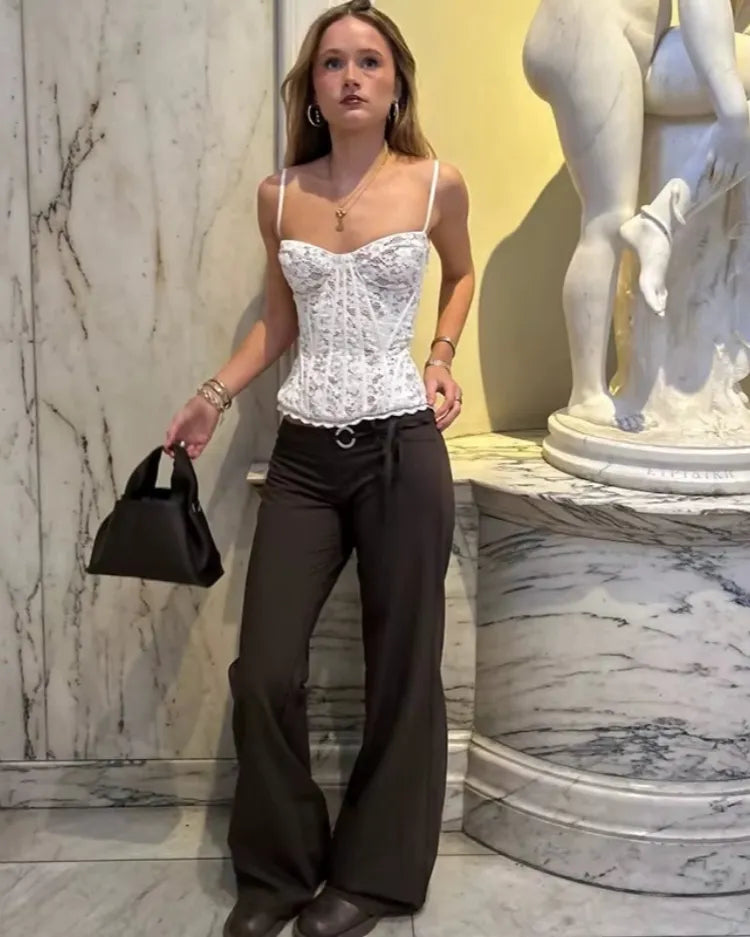 Structured Lace Corset Top