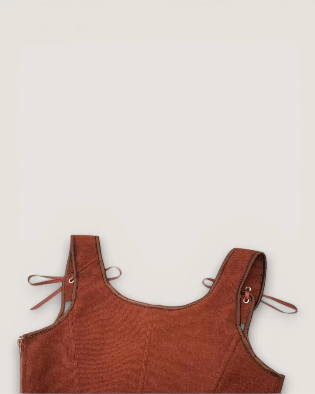 Structured Lace-Up Corset Top